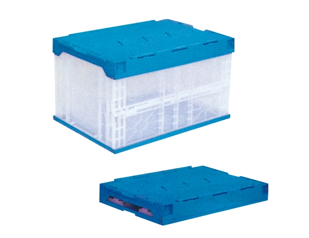 TF-5337 附蓋折合籃 塑膠箱籃